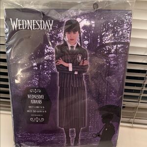 Adult Woman's Wednesday Addams Costume - Black